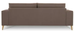 OTTO home 3-Sitzer »Oland Skandi, weicher Chenille-Stoff« 224 cm, Wellenunterfederung, Skandi-Design, Massivholzfüße