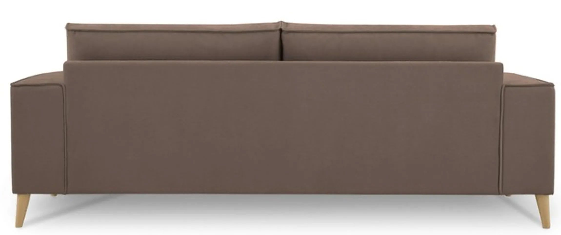 OTTO home 3-Sitzer »Oland Skandi, weicher Chenille-Stoff« 224 cm, Wellenunterfederung, Skandi-Design, Massivholzfüße