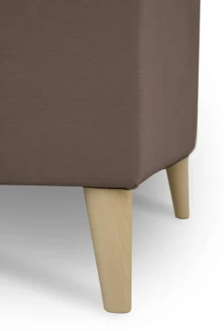 OTTO home 3-Sitzer »Oland Skandi, weicher Chenille-Stoff« 224 cm, Wellenunterfederung, Skandi-Design, Massivholzfüße