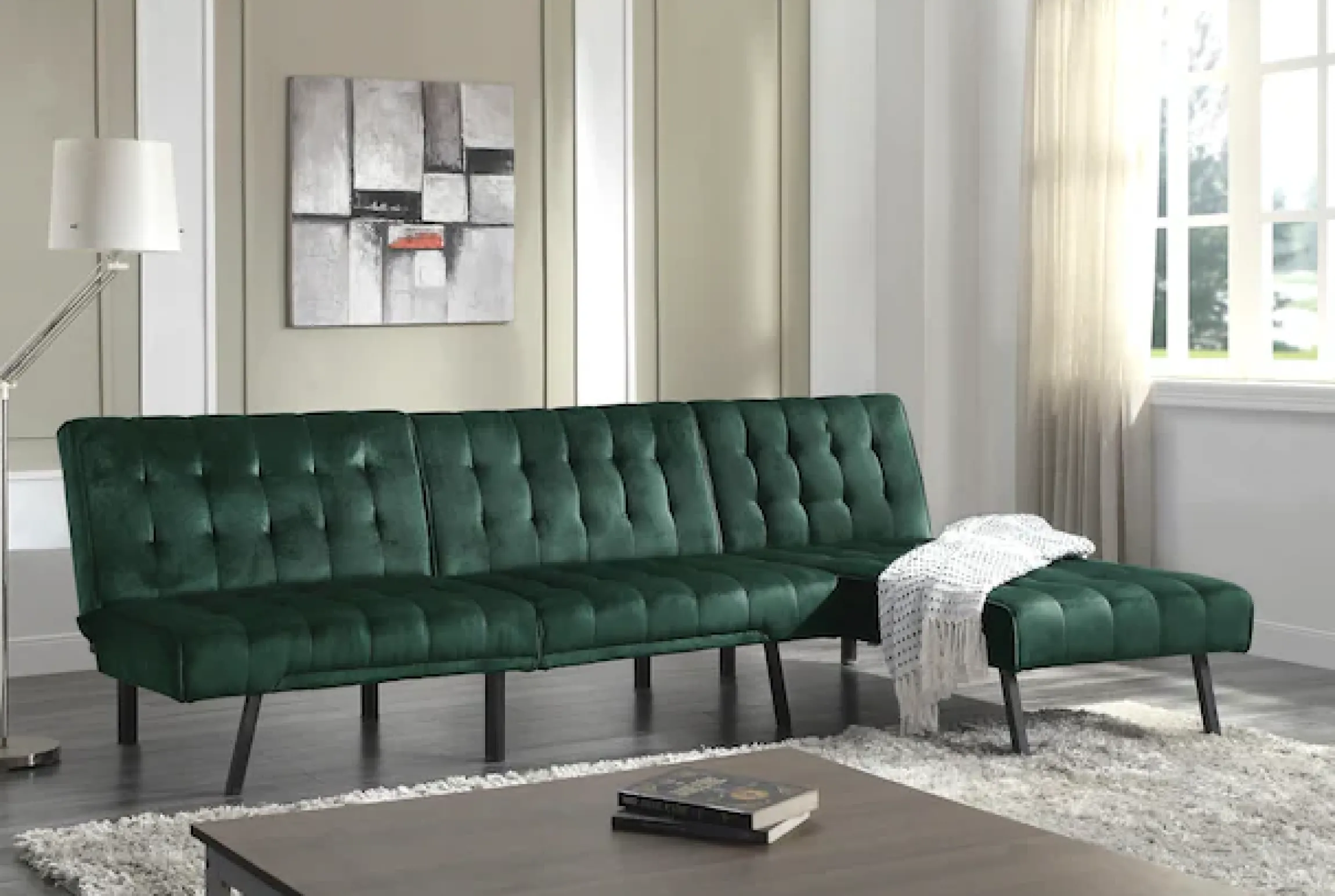 OTTO home 2-Sitzer »Pierre« Schlafsofa, mit 3-stufiger Rasterfunktion, mit Wellenunterfederung