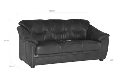 OTTO home 3-Sitzer »Savona, B: 198 cm« mit Federkern
