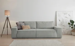 OTTO home 3-Sitzer »SHERWOOD Cord Schlafsofa (257cm)« Schlaffunktion mit Bettkasten (ca. 136/200cm)