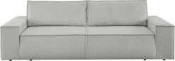 OTTO home 3-Sitzer »SHERWOOD Cord Schlafsofa (257cm)« Schlaffunktion mit Bettkasten (ca. 136/200cm)