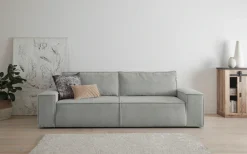 OTTO home 3-Sitzer »SHERWOOD Cord Schlafsofa (257cm)« Schlaffunktion mit Bettkasten (ca. 136/200cm)