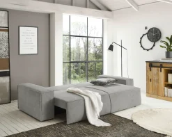 OTTO home 3-Sitzer »SHERWOOD Cord Schlafsofa (257cm)« Schlaffunktion mit Bettkasten (ca. 136/200cm)
