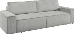 OTTO home 3-Sitzer »SHERWOOD Cord Schlafsofa (257cm)« Schlaffunktion mit Bettkasten (ca. 136/200cm)