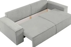 OTTO home 3-Sitzer »SHERWOOD Cord Schlafsofa (257cm)« Schlaffunktion mit Bettkasten (ca. 136/200cm)