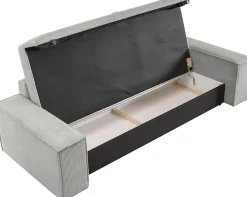 OTTO home 3-Sitzer »SHERWOOD Cord Schlafsofa (257cm)« Schlaffunktion mit Bettkasten (ca. 136/200cm)