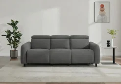 OTTO home 3-Sitzer »SKAANE Cord-Sofa, 229 cm, manuelle u. elektrische Relaxfunktion« Relax-Funktion in 2 Sitzen, Kopfteilverstellung, Federkernpolsterung
