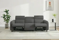 OTTO home 3-Sitzer »SKAANE Cord-Sofa, 229 cm, manuelle u. elektrische Relaxfunktion« Relax-Funktion in 2 Sitzen, Kopfteilverstellung, Federkernpolsterung