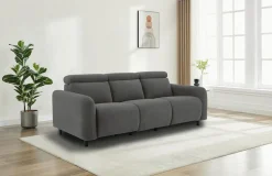 OTTO home 3-Sitzer »SKAANE Cord-Sofa, 229 cm, manuelle u. elektrische Relaxfunktion« Relax-Funktion in 2 Sitzen, Kopfteilverstellung, Federkernpolsterung
