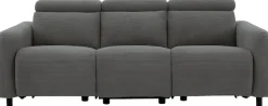 OTTO home 3-Sitzer »SKAANE Cord-Sofa, 229 cm, manuelle u. elektrische Relaxfunktion« Relax-Funktion in 2 Sitzen, Kopfteilverstellung, Federkernpolsterung