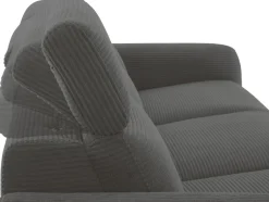 OTTO home 3-Sitzer »SKAANE Cord-Sofa, 229 cm, manuelle u. elektrische Relaxfunktion« Relax-Funktion in 2 Sitzen, Kopfteilverstellung, Federkernpolsterung