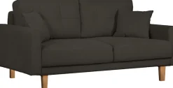 OTTO home 2-Sitzer »TRIPLO mit Wellenunterfederung, Maße B/T/H: 165/100/89 cm« Sofa mit Steppung im Rückenbereich, incl. Rückenkissen und Zierkissen