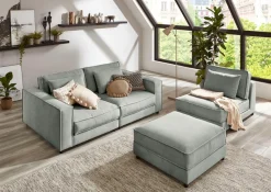 OTTO home 2-Sitzer »Valan« XXL-Sitzfläche, mit Cord-Bezug, frei stellbar, mit Wellenunterfederung