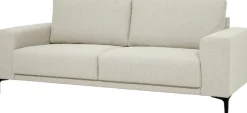 OTTO home 3-Sitzer »Xander« Breite 224 cm, Soft-Touch Chenille, schwarze Metallfüße