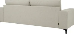 OTTO home 3-Sitzer »Xander« Breite 224 cm, Soft-Touch Chenille, schwarze Metallfüße