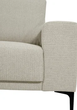 OTTO home 3-Sitzer »Xander« Breite 224 cm, Soft-Touch Chenille, schwarze Metallfüße