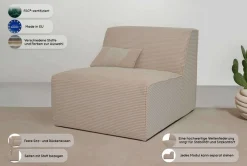 OTTO home Sofaelement »Clayton Breite 76 cm« in einem trendigen Cord-Bezug