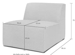 OTTO home Sofaelement »Clayton Breite 76 cm« in einem trendigen Cord-Bezug