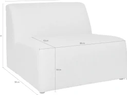 OTTO home Sofa-Mittelelement »Koa, Sofamodul, passend zur Serie KOA,« in Webstoff, weicher Lounge-Sitzkomfort