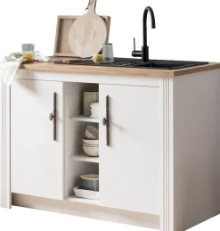 OTTO home Spülenschrank »KS-Westminster« im romantischen Landhausstil, Breite 130 cm, exclusiv by Otto