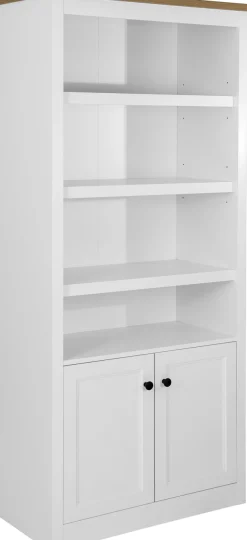 OTTO home Standregal »Rigny« aus MDF, mit Holz-Zierleiste, schwarzem Metallgriff, Höhe 180,5 cm