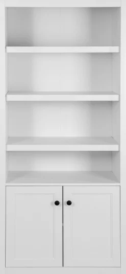 OTTO home Standregal »Rigny« aus MDF, mit Holz-Zierleiste, schwarzem Metallgriff, Höhe 180,5 cm