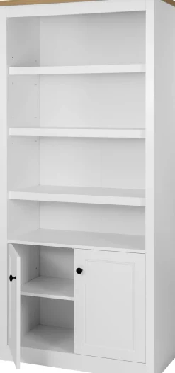 OTTO home Standregal »Rigny« aus MDF, mit Holz-Zierleiste, schwarzem Metallgriff, Höhe 180,5 cm