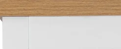 OTTO home Standregal »Rigny« aus MDF, mit Holz-Zierleiste, schwarzem Metallgriff, Höhe 180,5 cm