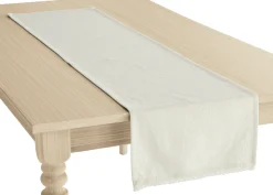 OTTO home Tischläufer »Elyna« uni, mit schöner Spitze, weiche Haptik, leicht strukturiert, 150x35cm