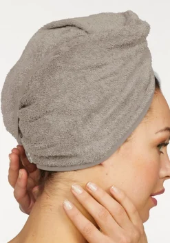 OTTO home Turban-Handtuch »Juna, als Set und Serie erhältlich, 2 Turbanhandtücher 24x61cm« 100% Baumwolle, Turban, Uni-Farben, weich