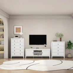 OTTO home TV-Board »Avelin« Melaminoberfläche, schwarze Metallgriffe, Breite 150 cm