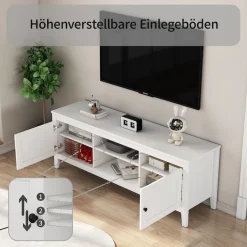 OTTO home TV-Board »Avelin« Melaminoberfläche, schwarze Metallgriffe, Breite 150 cm
