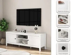 OTTO home TV-Board »Avelin« Melaminoberfläche, schwarze Metallgriffe, Breite 150 cm
