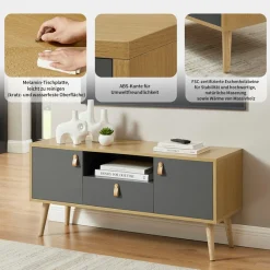 OTTO home TV-Board »Avril« Korpus aus Melamin & MDF, ABS-Kunststoff Kanten, Soft-Close-Funktion