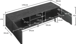 OTTO home TV-Board »Candise« Sintersteinplatte, Soft-Close-Funktion, FSC-zertifiziertem Eschenholz