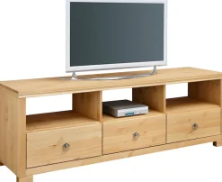 OTTO home TV-Board »Gotland« Breite 147 cm, mit Schubladen und offenen Fächern, Massivholz, FSC®