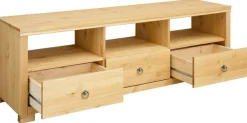 OTTO home TV-Board »Gotland« Breite 147 cm, mit Schubladen und offenen Fächern, Massivholz, FSC®