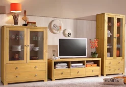 OTTO home TV-Board »Gotland« Breite 147 cm, mit Schubladen und offenen Fächern, Massivholz, FSC®