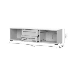 OTTO home TV-Board »Opera TV-Lowboard, TV-Kommode, TV-Schrank, TV-Unterschrank, TV-Möbel« UV lackiert, Soft Close Funktion, Höhenverstellbare Füße