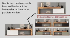 OTTO home TV-Wand »Chronos TV-Set, Wohnwand – Elemente frei platzierbar, Made in Italy« Set, 2-er set, 2 Stk. tlg.
