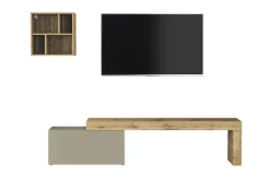 OTTO home TV-Wand »Chronos TV-Set, Wohnwand – Elemente frei platzierbar, Made in Italy« Set, 2-er set, 2 Stk. tlg.