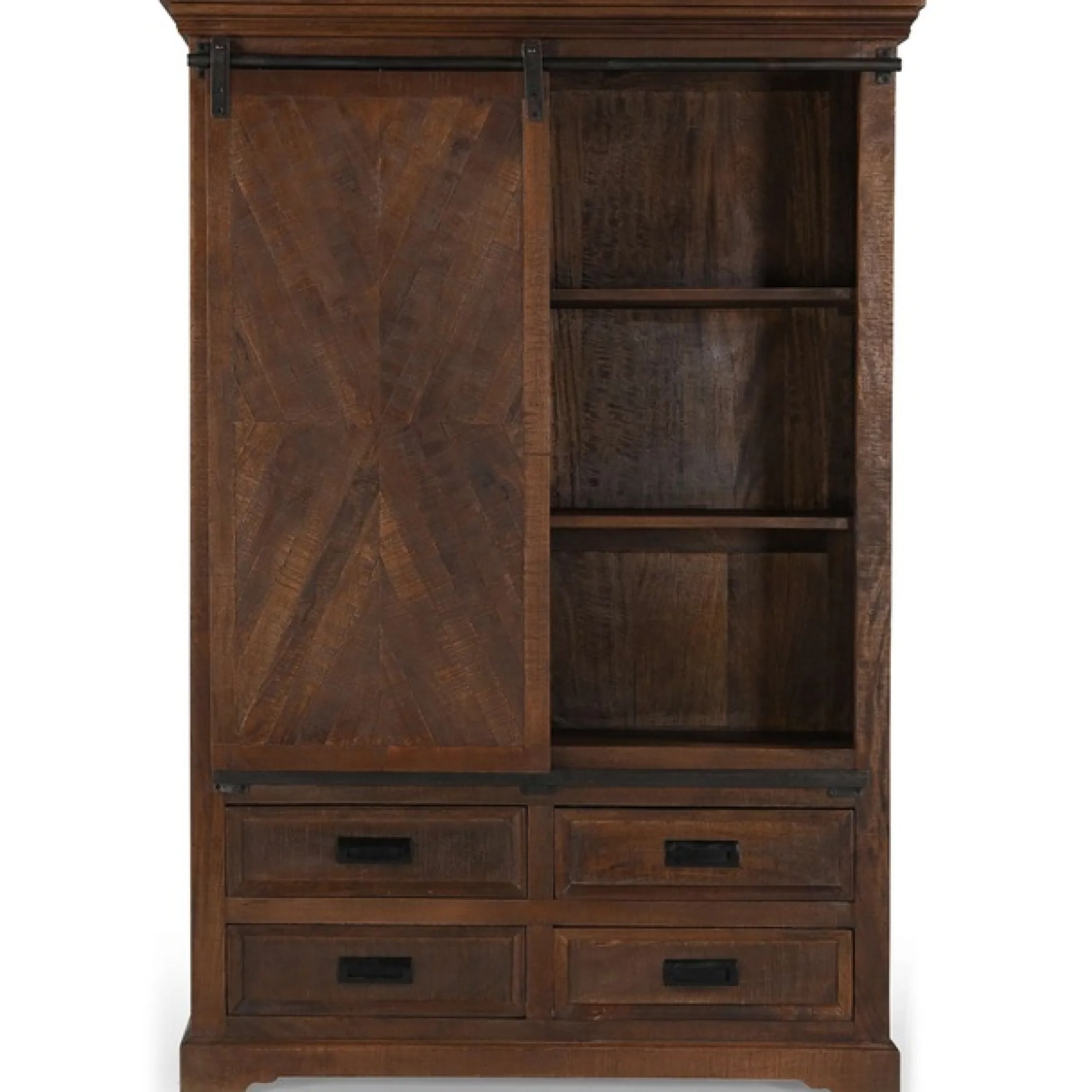 OTTO home Vitrine »Don Barn« mit 1 Schiebetür, handgefertigt, Unika-Möbel, Breite 110 cm