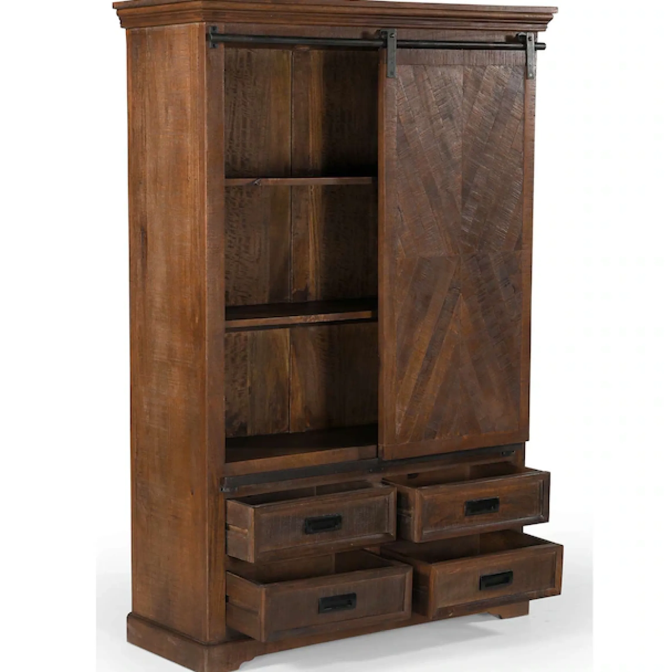 OTTO home Vitrine »Don Barn« mit 1 Schiebetür, handgefertigt, Unika-Möbel, Breite 110 cm