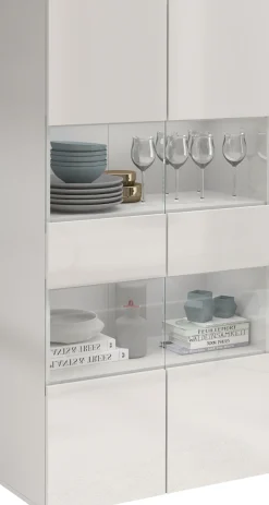OTTO home Vitrine »Egypt« 2 Glastüren, Front Hochglanz lackiert, Korpus matt