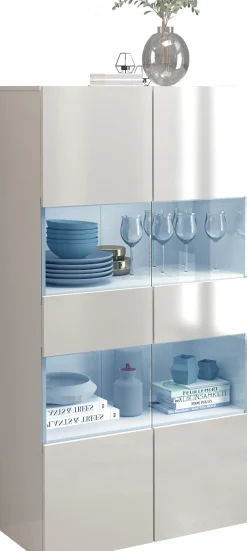 OTTO home Vitrine »Egypt« 2 Glastüren, Front Hochglanz lackiert, Korpus matt