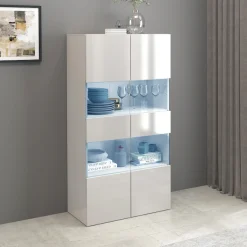 OTTO home Vitrine »Egypt« 2 Glastüren, Front Hochglanz lackiert, Korpus matt