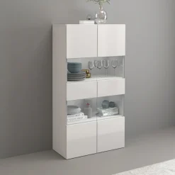 OTTO home Vitrine »Egypt« 2 Glastüren, Front Hochglanz lackiert, Korpus matt