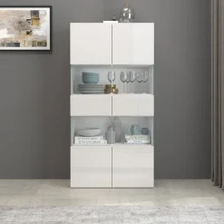 OTTO home Vitrine »Egypt« 2 Glastüren, Front Hochglanz lackiert, Korpus matt